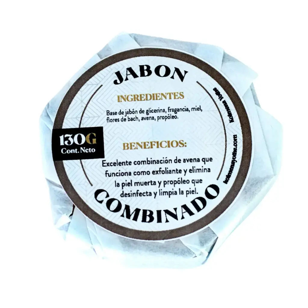 Jabón Combinado (Avena y Propóleo) [130 gr]