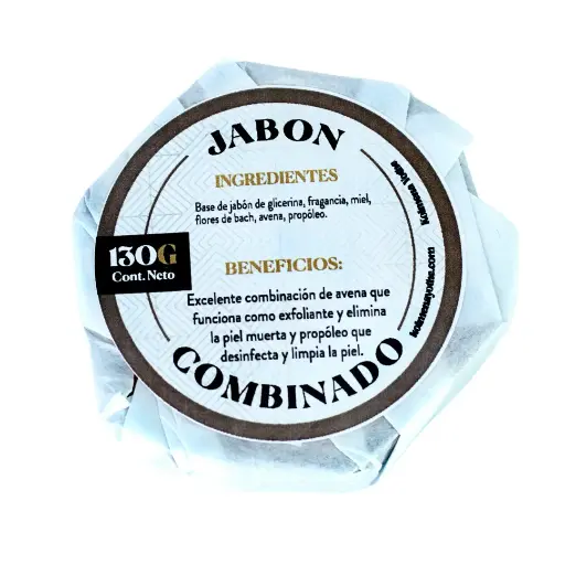 [B-007] Jabón Combinado (Avena y Propóleo) [130 gr]